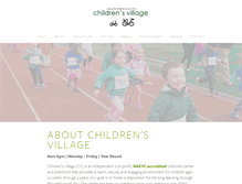 Tablet Screenshot of childrens-village.net